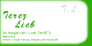 terez lieb business card